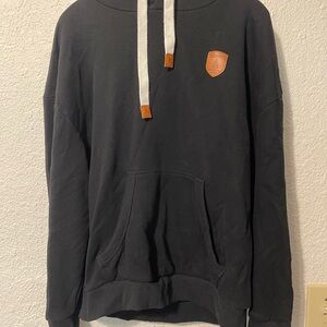 Wanakome Black Hoodie with Tan Accents Sz S